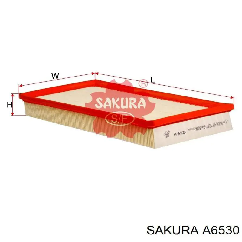A6530 Sakura фільтр повітряний