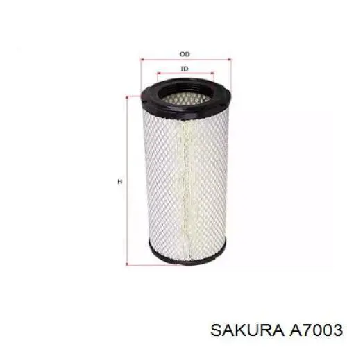 Елемент повітряного фільтра Sakura A7003 ціна, від 22.30 USD