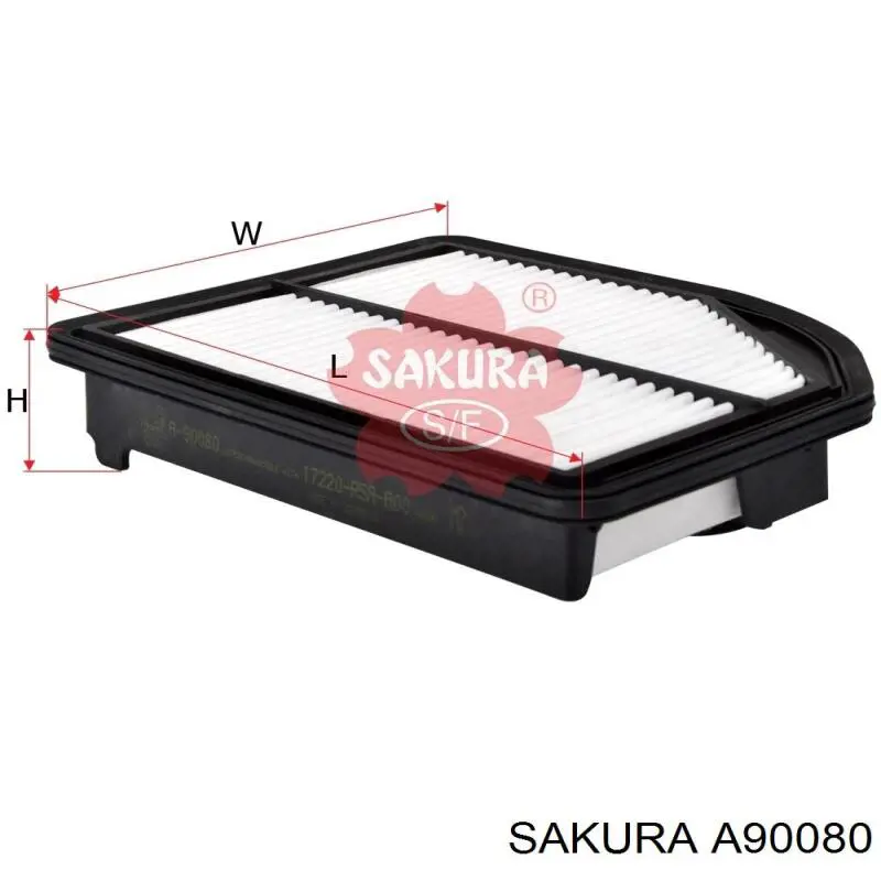 A90080 Sakura Повітряний фільтр двигуна