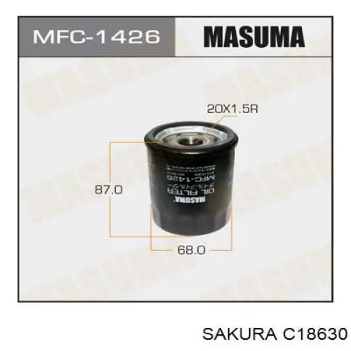 Масляний фільтр SU00300311 Toyota