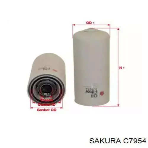 Масляний фільтр C7954 Sakura