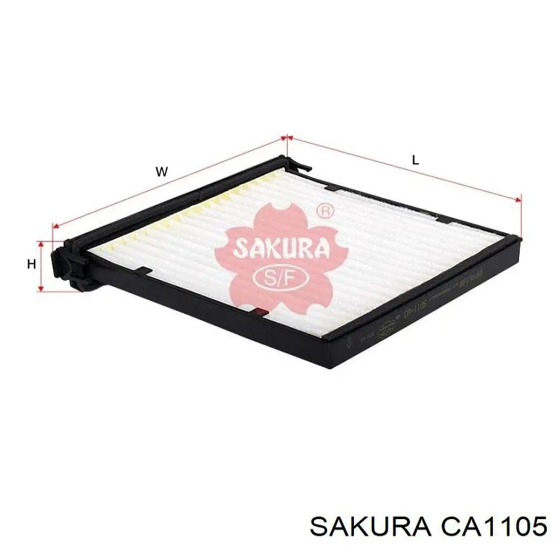 Купити CA1105 Sakura Фільтр салону вугільний