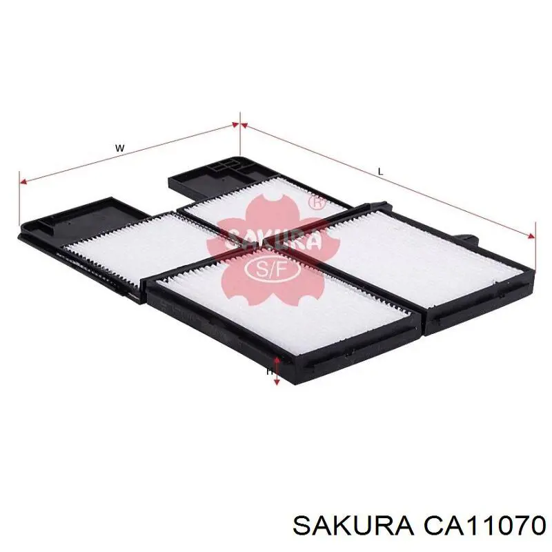 Купити CA11070 Sakura Фільтр салону вугільний