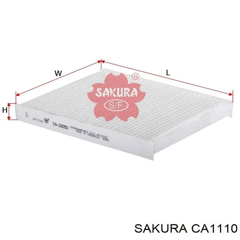 CA1110 Sakura фільтр салону
