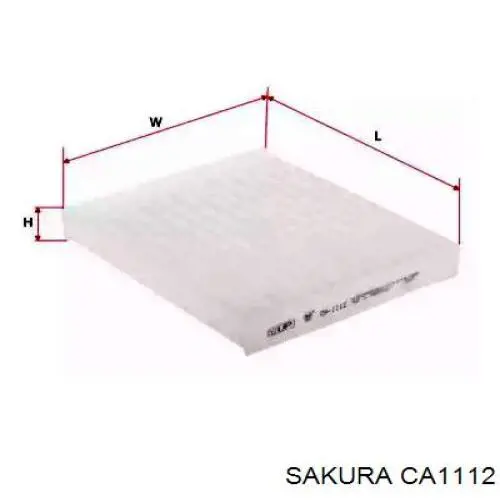 Фільтр повітряний обігрівача Sakura CA1112 ціна, від 4.40 USD