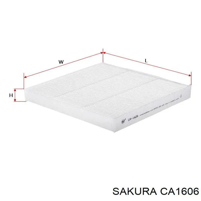 Купити CA1606 Sakura Фільтр салону вугільний