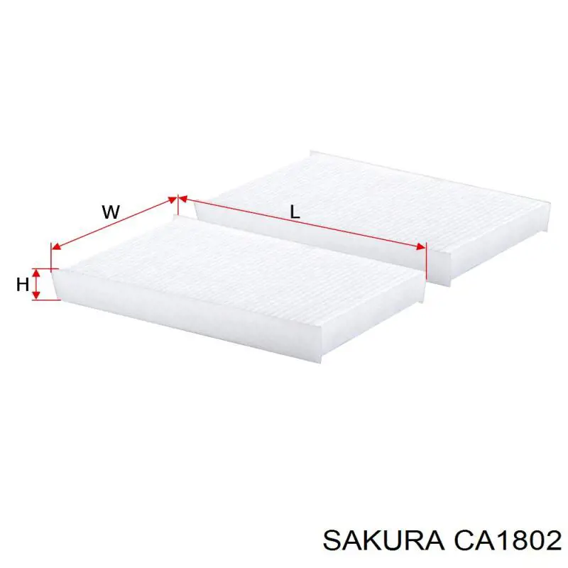 Фільтр повітряний обігрівача Sakura CA1802 ціна, від 7.40 USD