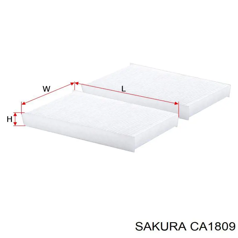 Купити CA1809 Sakura Фільтр салону вугільний