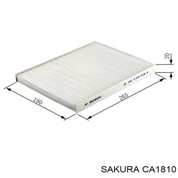 Фільтр повітряний обігрівача Sakura CA1810 ціна, від 4.50 USD