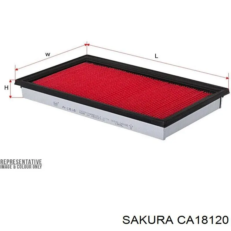 Фільтр повітряний обігрівача Sakura CA18120 ціна, від 4.88 USD