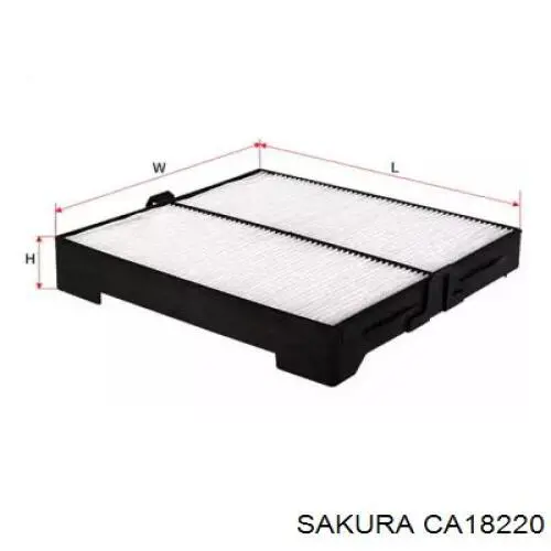 Купити CA18220 Sakura Фільтр салону вугільний