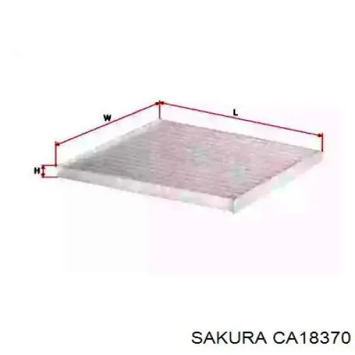 Фільтр повітряний обігрівача Sakura CA18370 ціна, від 6.11 USD