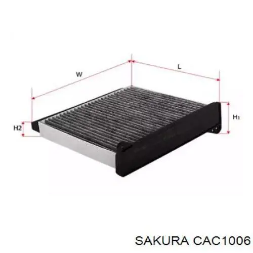 Купити CAC1006 Sakura Фільтр салону вугільний