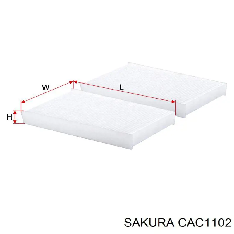 Фільтр повітряний обігрівача Sakura CAC1102 ціна, від 6.25 USD