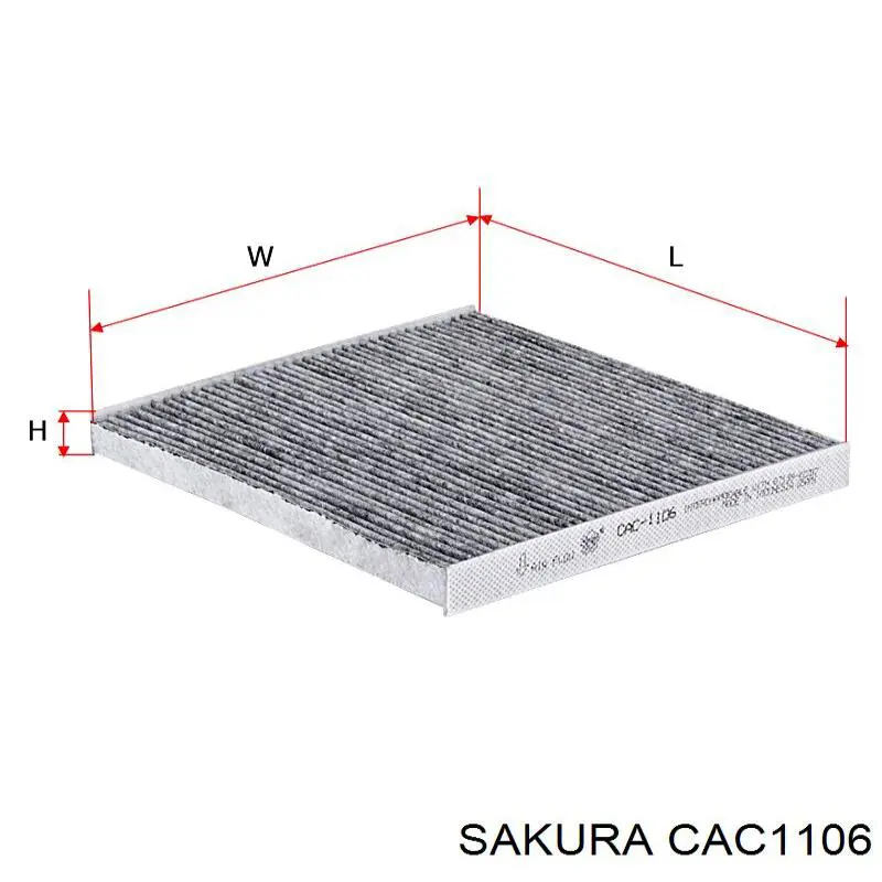Фільтр салону CAC1106 Sakura