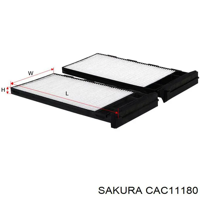 Купити CAC11180 Sakura Фільтр салону вугільний