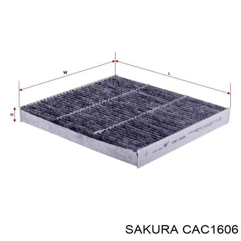 Купити CAC1606 Sakura Фільтр салону вугільний