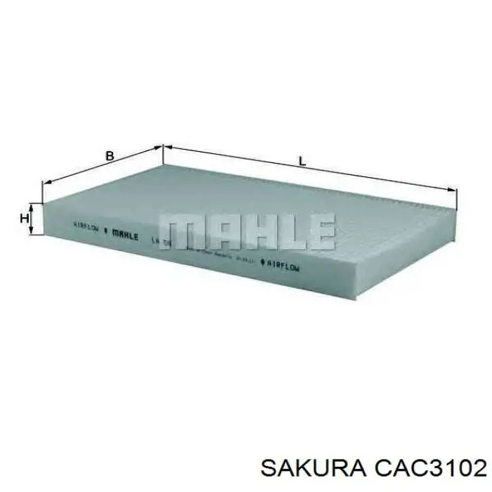 CAC3102 Sakura Внутрішньосалонний фільтр