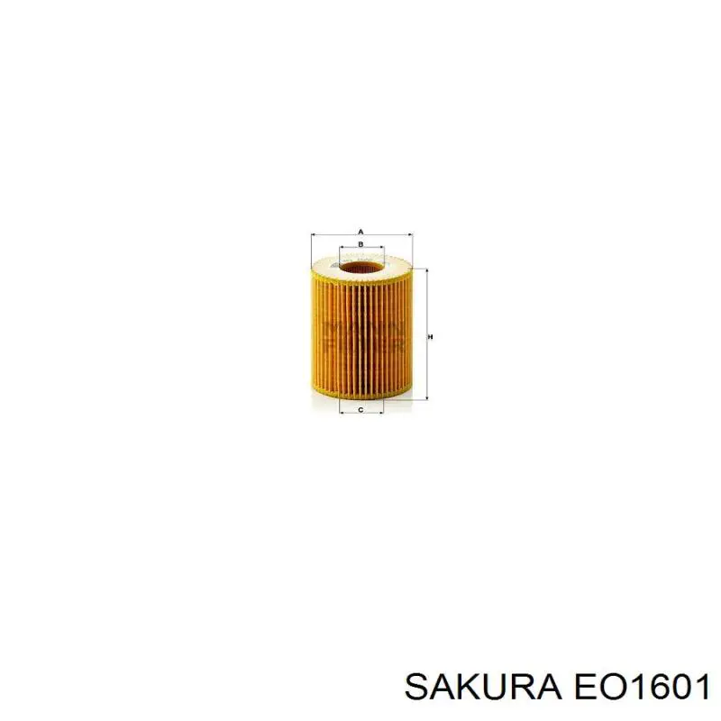 Масляний фільтр двигуна Sakura EO1601 ціна, від 5.05 USD