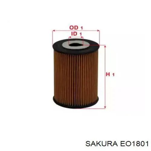 EO1801 Sakura фільтр масляний