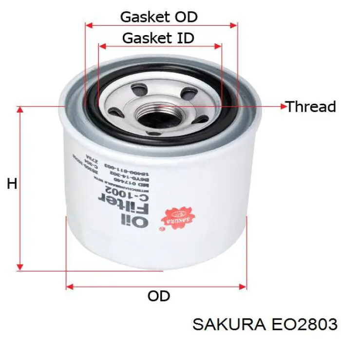 Купити EO2803 Sakura Корпус масляного фільтра