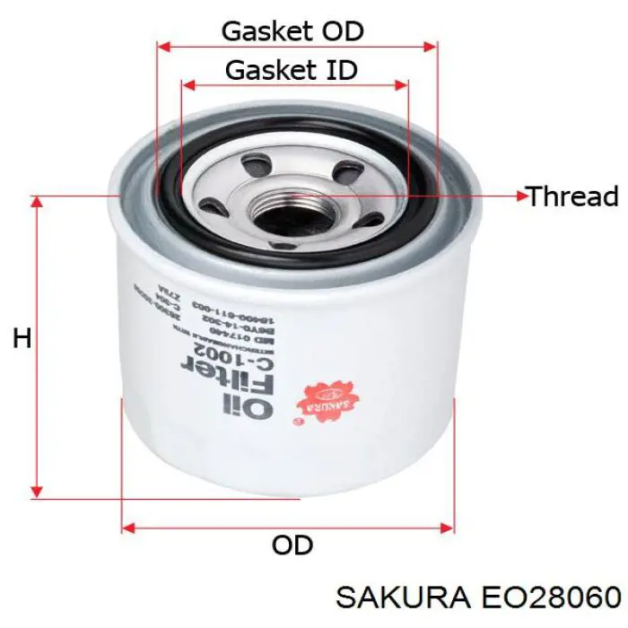 Купити EO28060 Sakura Фільтр очищення масла відцентровий