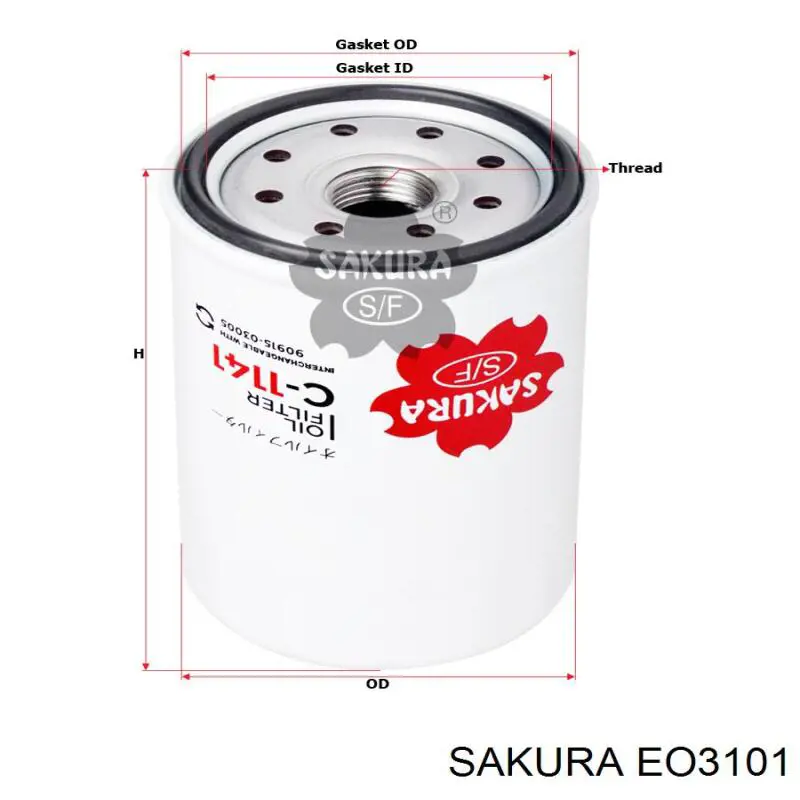Купити EO3101 Sakura Фільтр очищення масла відцентровий