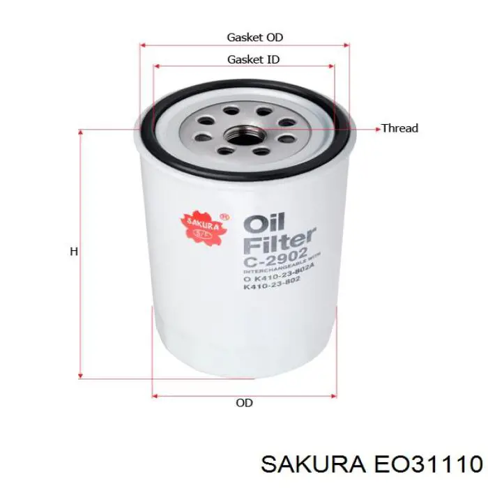 Масляний фільтр EO31110 Sakura