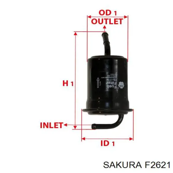 F2621 Sakura Фільтр палива