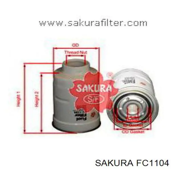 FC1104 Sakura Фільтр палива