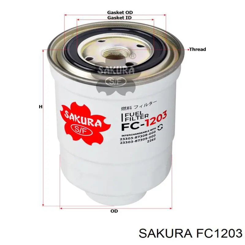FC1203 Sakura Фільтр палива