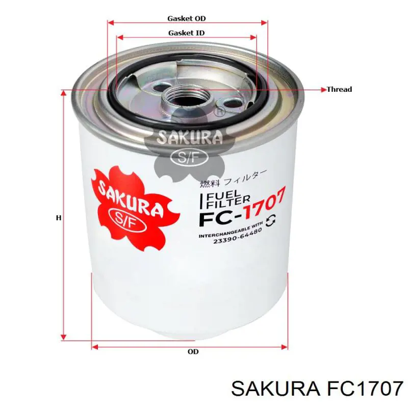 FC1707 Sakura Фільтр палива