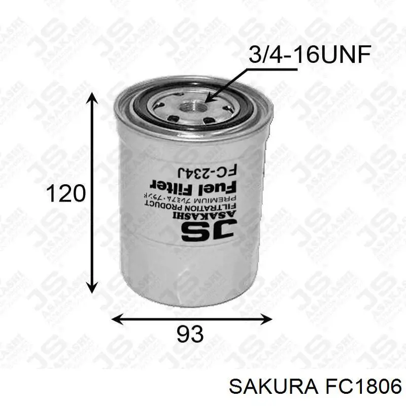 Паливний фільтр ADN12351 Blue Print