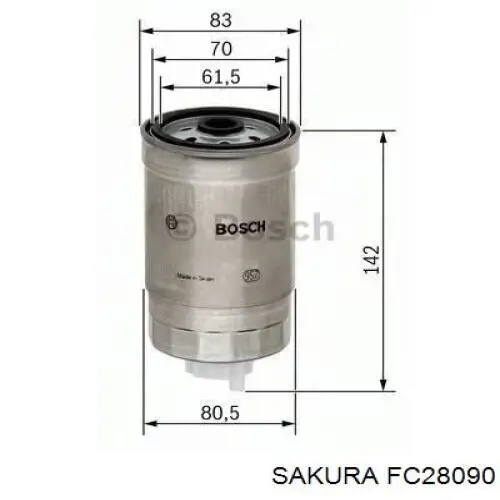 FC28090 Sakura Фільтр палива