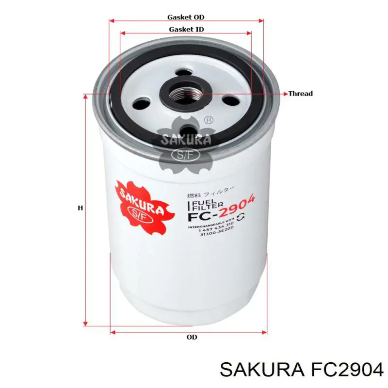FC2904 Sakura фільтр паливний
