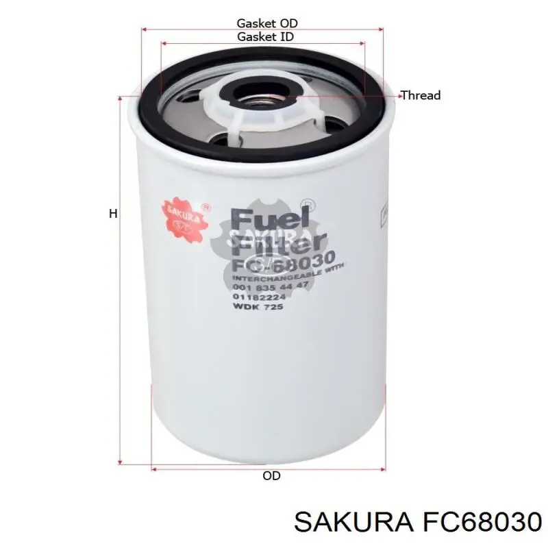 Фільтр тонкого очищення палива Sampa Otomotiv‏ 022377 ціна, від 6.08 USD