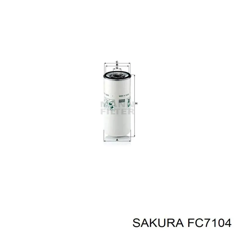 Купити FC7104 Sakura Фільтр-відстійник палива грубої очистки