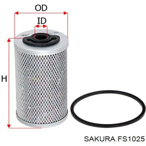 Фільтр тонкого очищення палива Sakura FS1025 ціна, від 9.11 USD