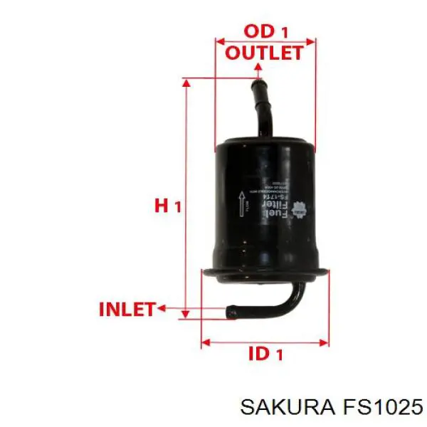 Купити FS1025 Sakura Фільтр-відстійник палива грубої очистки