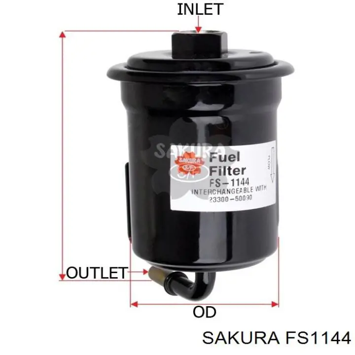 FS1144 Sakura фільтр паливний