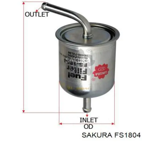 FS1804 Sakura фільтр паливний