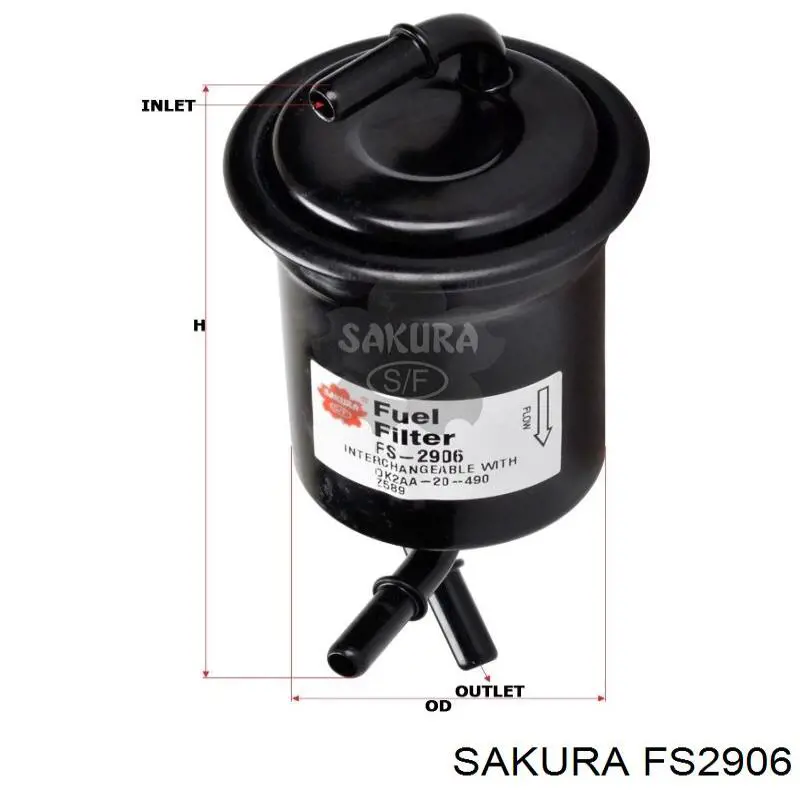 Купити FS2906 Sakura Фільтр-відстійник палива грубої очистки