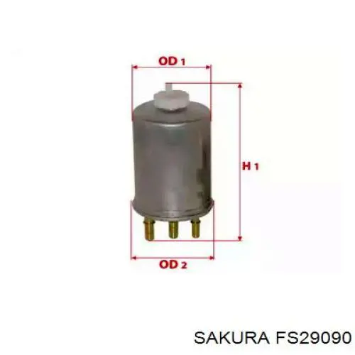 Фільтр паливний FS29090 Sakura