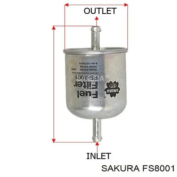 FS8001 Sakura фільтр паливний