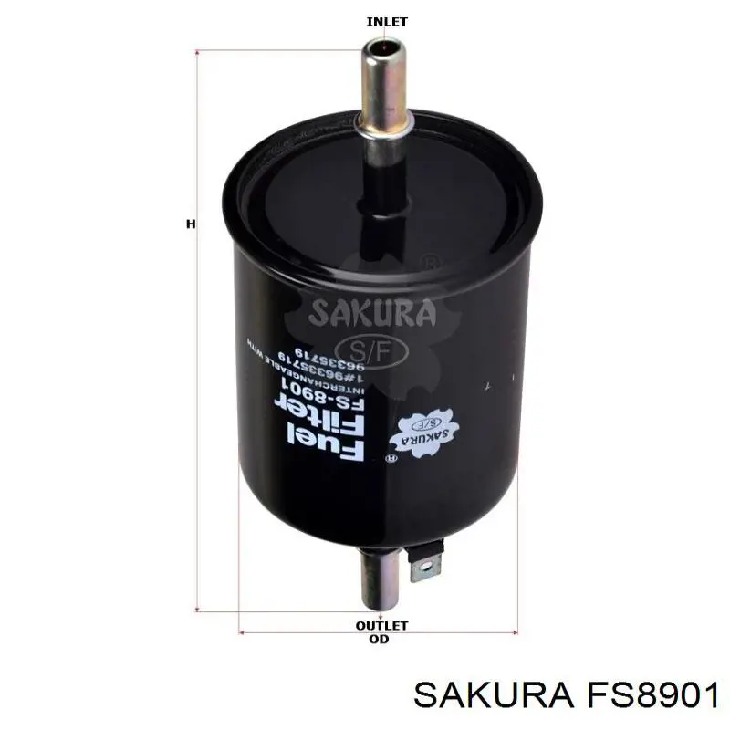 Купити FS8901 Sakura Фільтр-відстійник палива грубої очистки