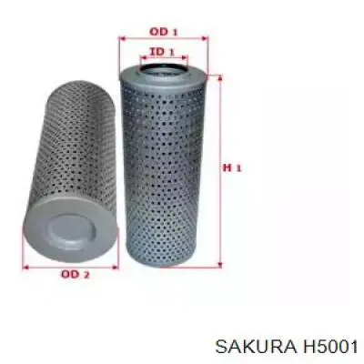 Фільтр гідравлічної системи H5001 Sakura