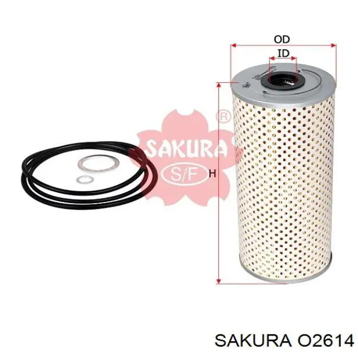Купити O2614 Sakura Фільтр очищення масла відцентровий
