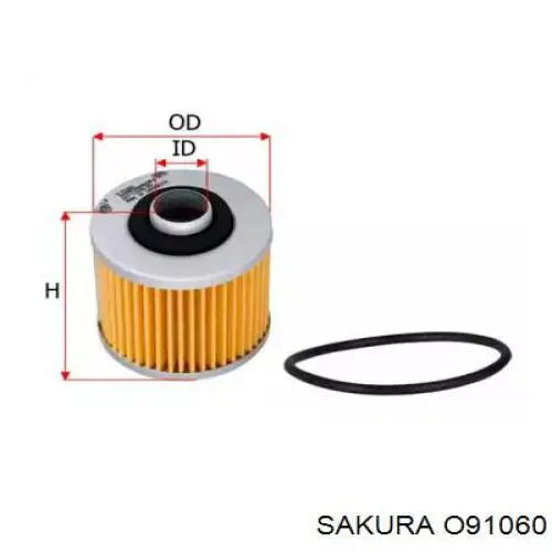 Масляний фільтр двигуна Sakura O91060 ціна, від 4.97 USD
