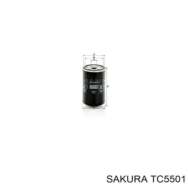 Фільтр гідравлічної системи TC5501 SAKURA