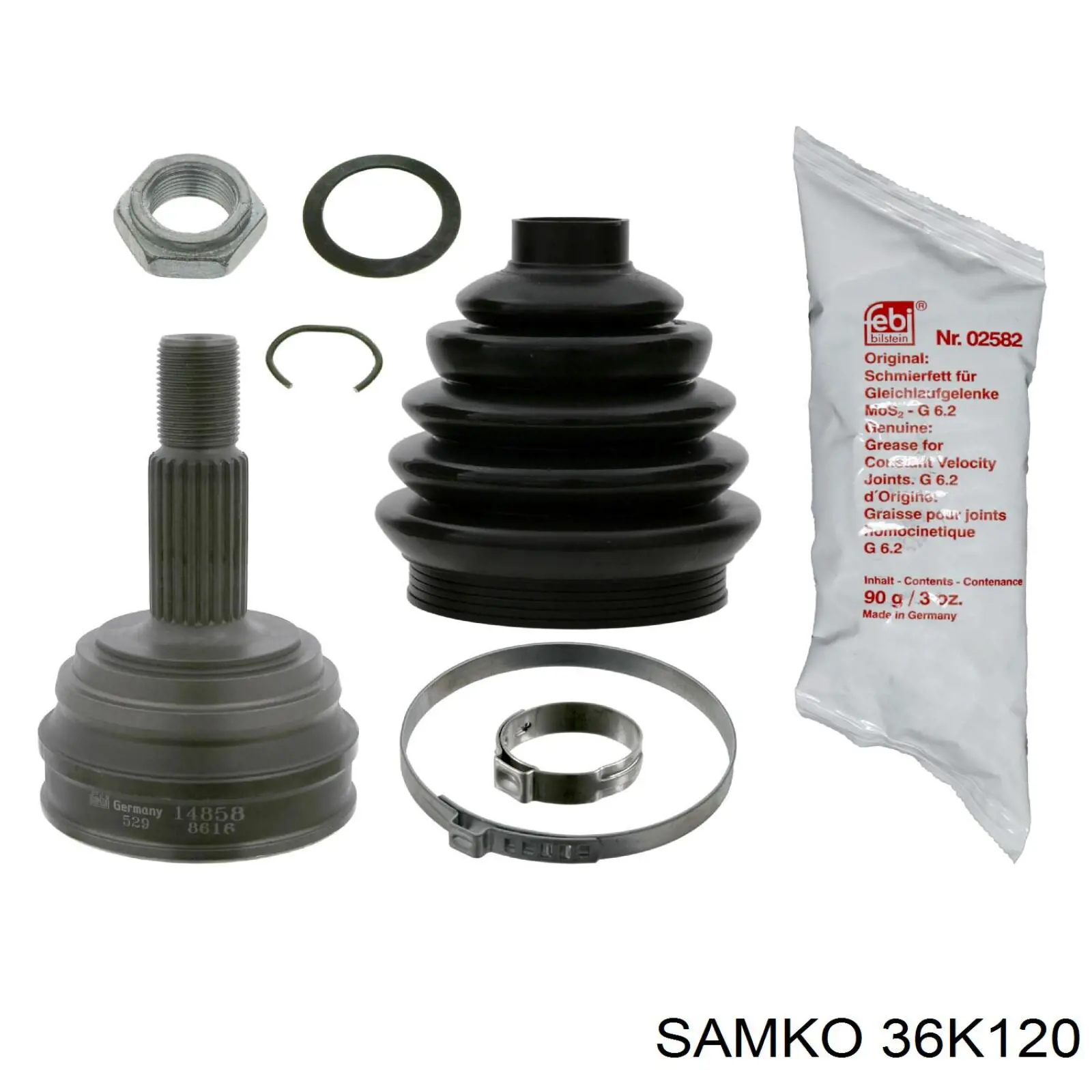 ШРУС зовнішній передній 36K120 Samko